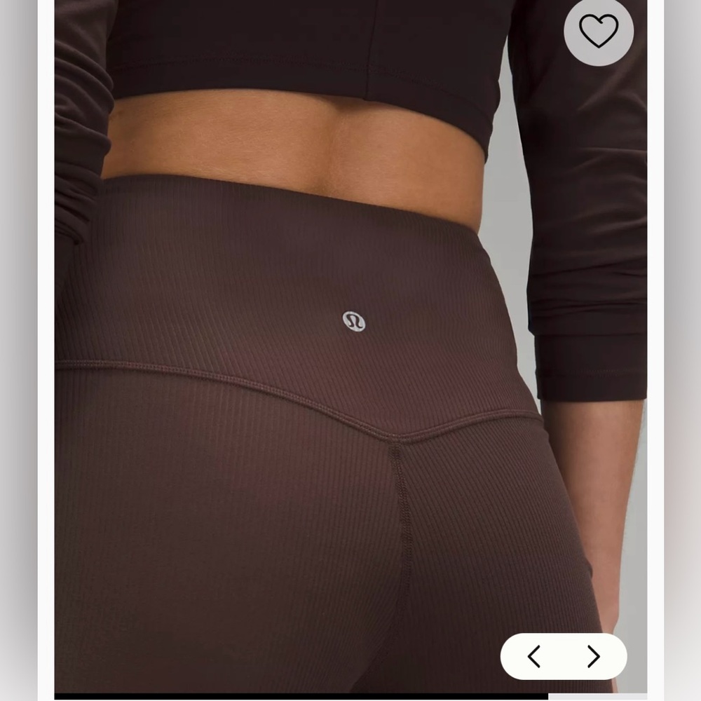 lululemon Align™ High-Rise Ribbed Wide-Leg Pant Tall - Picture 3 of 13